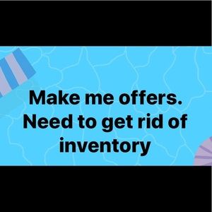 All offers welcomed.
